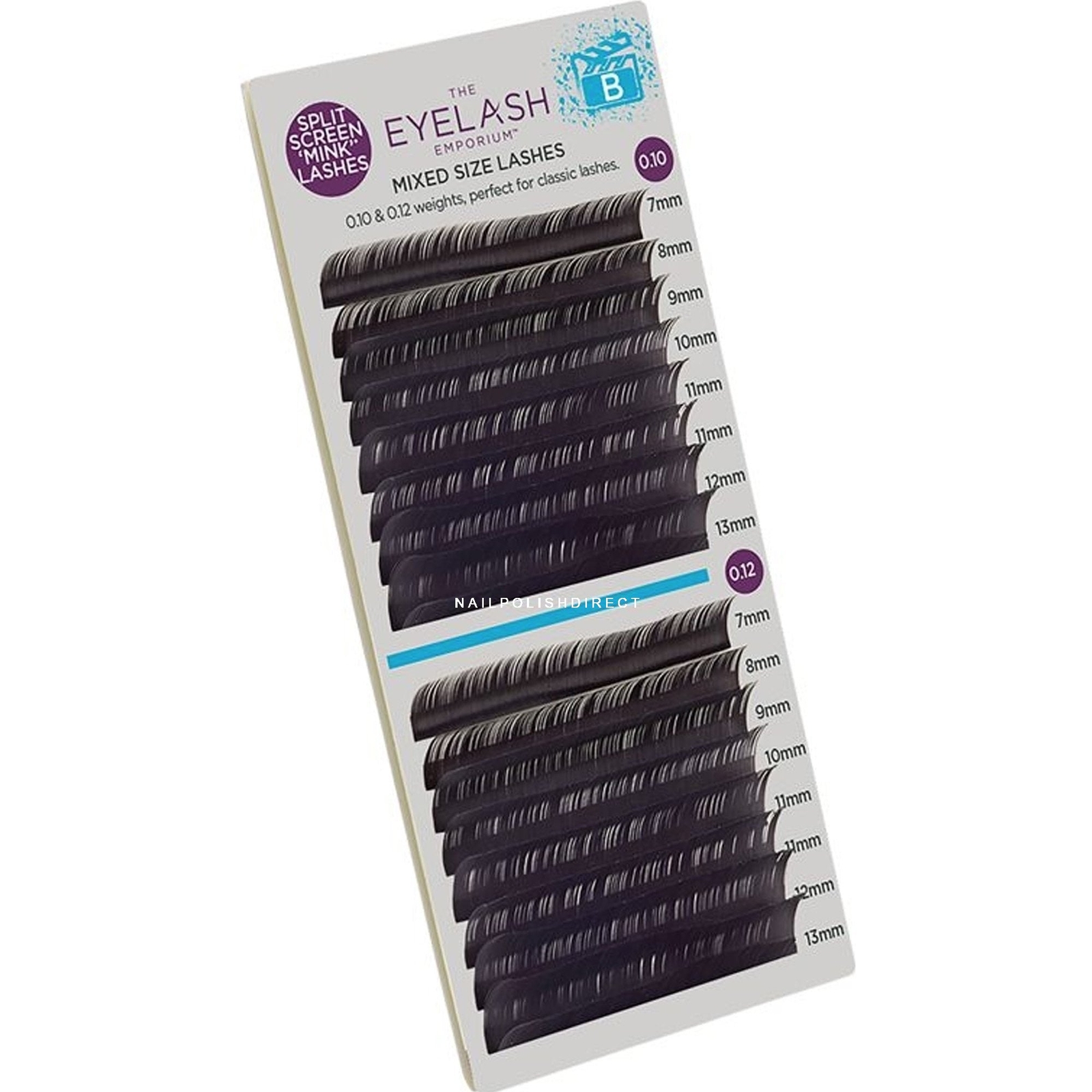 Eyelash Emporium Mink Lashes (Individual Length 7mm (0.10) To 13mm (0.12- B Curl