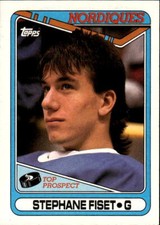 1990-91 Topps Stephane Fiset #312 Quebec Nordiques