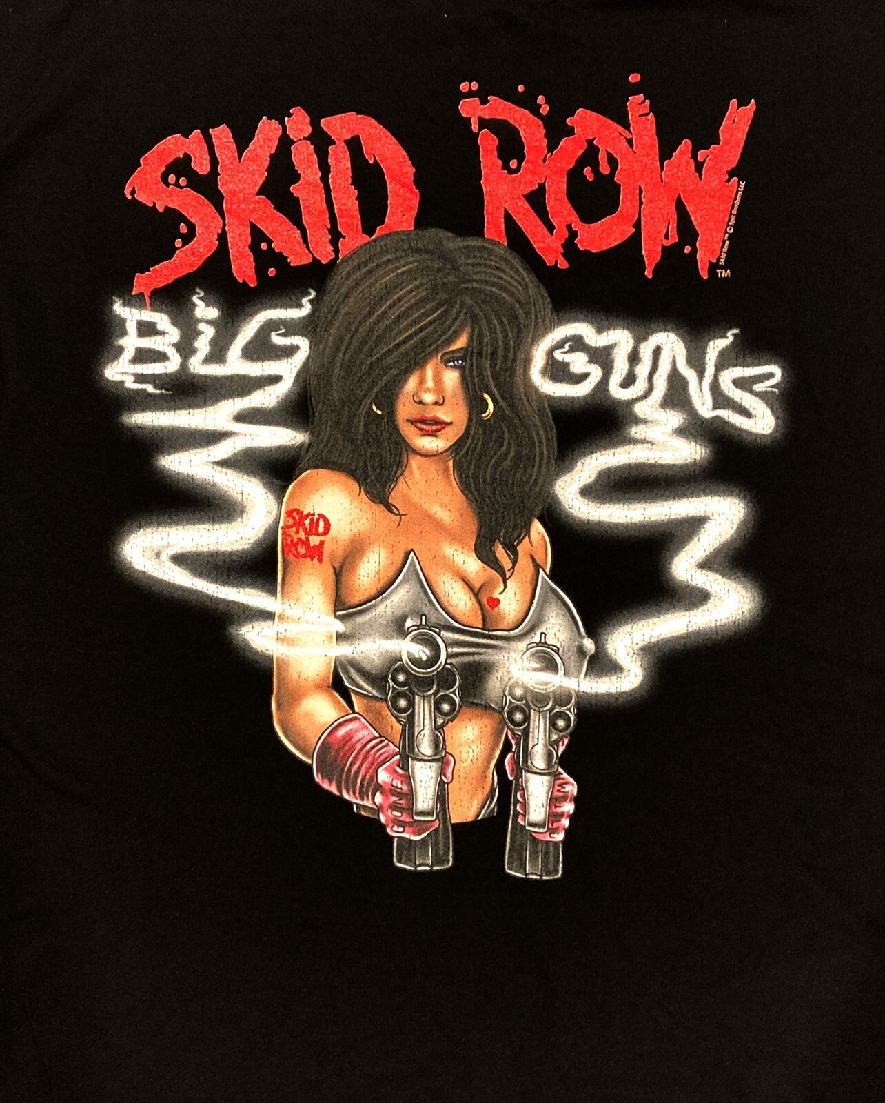 FILA SKID ROW cd lgo BIG GUNS CAMICIA ufficiale LRG nuova schiava alla macinazione corsa subumana