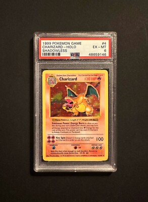 リザードン PSA5 英語版 Charizard #4 Shadowless Pokemon Charizard Base Set Shadowless Holo Rare #4 PSA 6 | eBay