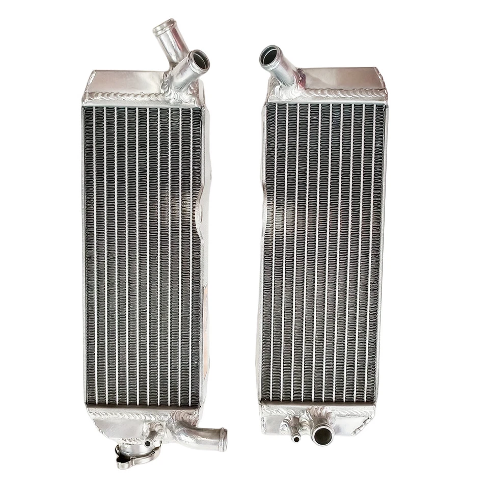 Radiador + manguera blanca aluminio para Honda XR650R XR650 650R 2000-2009 2001 2002 Foto 3 de 4