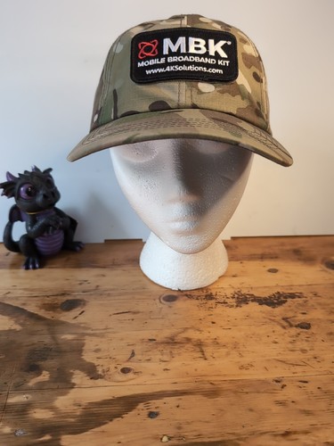 MBK Mobile Broadband Kit Camouflage Baseball Hat Cap Adjustable Strap