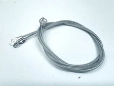 2x Replacement Hood Pin tethers Braided Lanyard Cable Race Chevy Ford Mopar Rod