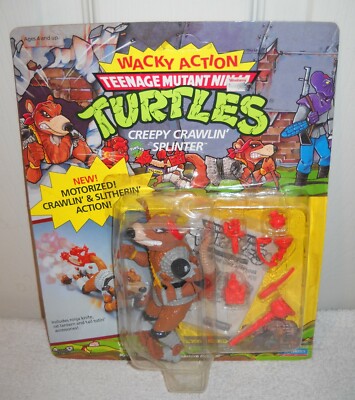 Wacky Splinter #11688 NRFC Playmates Toys TMNT Wacky Action Creepy Crawlin Splinter ...
