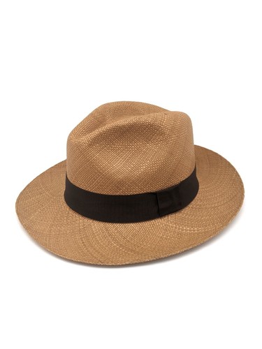 Sombrero de Panamá Equal Earth Genuino Calidad Auténtica con Banda Marrón - Marrón - Imagen 4 de 10