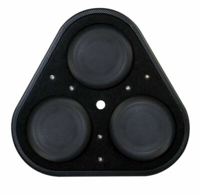 Black Air Wheel Well Triple 8 Inch Passive Radiator Active Subwoofer Enclosure