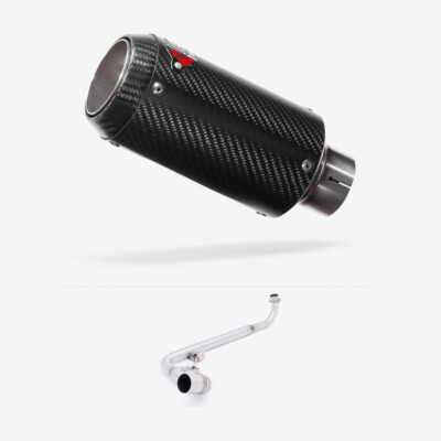 Honda MSX125 Grom 21-25 Auspuffanlage Edelstahl Krümmer & CP8C Carbon Enddose