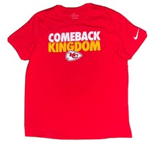 Nike Kansas City Chiefs T Shirt Men’s XL Comeback Kingdom RARE Red Rojo S/S EUC