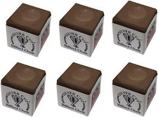 Silver Cup Billiard Chalk - 6 pack Brown 