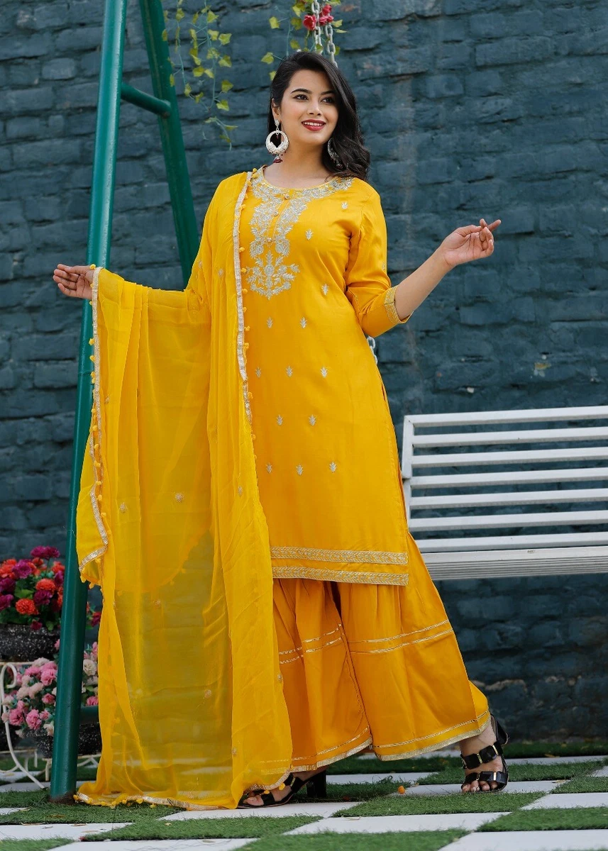 Yellow suit, Salwar Kameez, Haldi Suit, party wear, Punjabi fashion, Haldi  suit ideas, haldi dress | Combination dresses, Indian designer wear, Punjabi  fashion