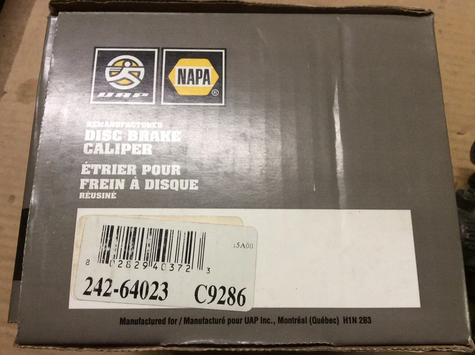 Pinza de freno de disco trasera izquierda NAPA 242-64023 NUEVA remanufacturada Foto 2 de 4