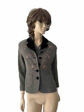 Kenzo Embroidered Wool Jacket And Vest Combo Size 6