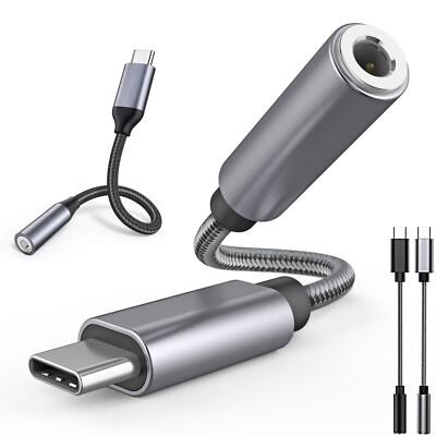 USB Typ C auf zu AUX 3,5mm Kopfhörer Klinke Adapter Handy Tablet PC Universal