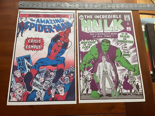12 pósters vintage 1973 FOOM Marvel Comics Hulk Fantastic Four Thor Spider Man - Imagen 10 de 11