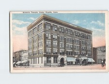 Postal Templo Masónico Cedar Rapids Iowa EE. UU.