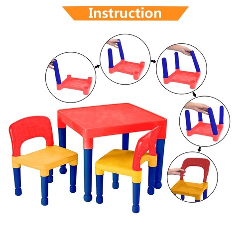 Kinder Lernset Premium Stühle und Tisch für Kinder Outdoor und Indoor Lernen - Bild 14 von 28