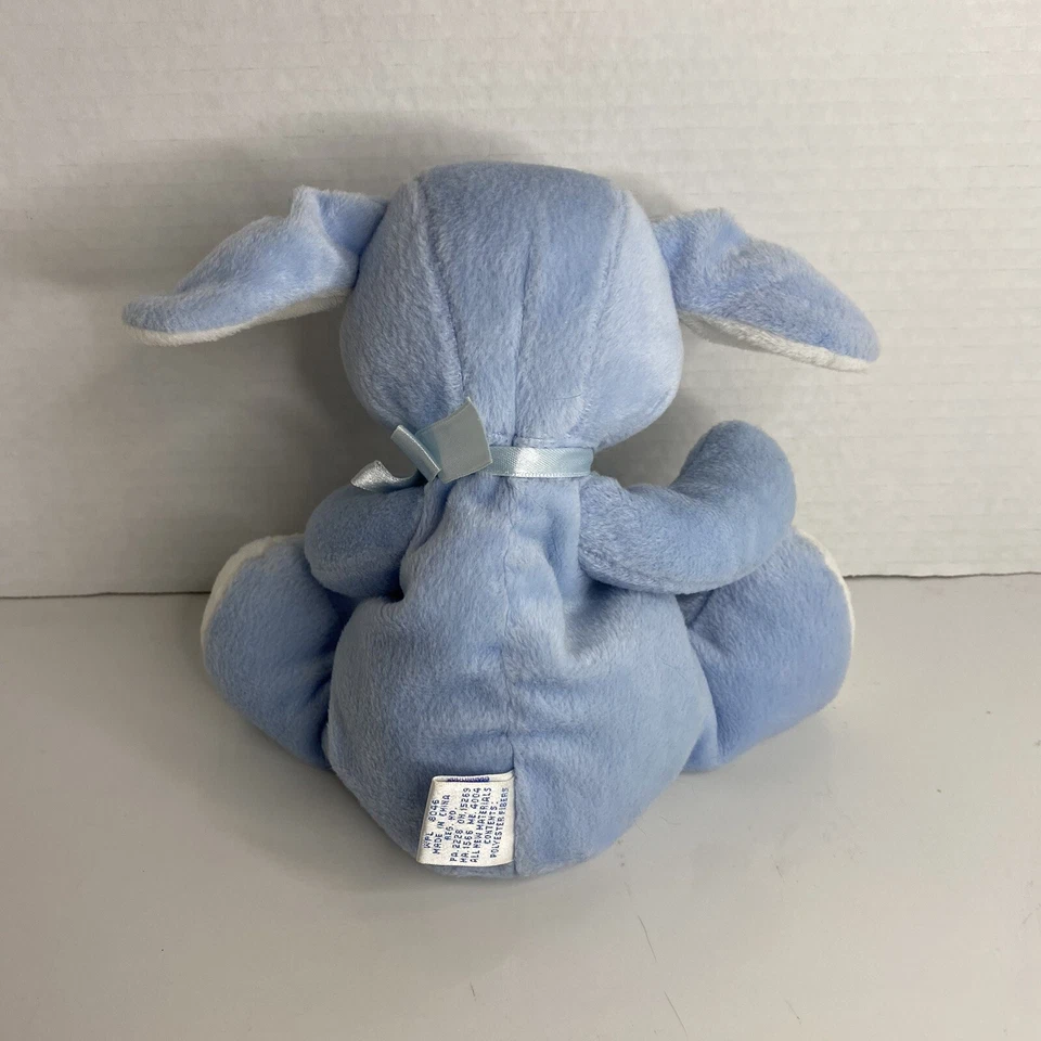 First Impressions Bebé Conejito Azul Peluche Animal Beanbag Juguete De Colección Foto 2 de 4