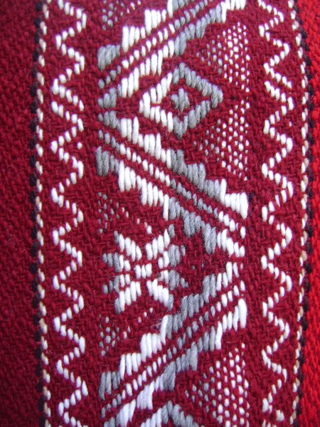 Poncho adulte mélange laine alpaca / alpaga ethnique chaud Equateur ROSE FUCHSIA - Photo 3/3