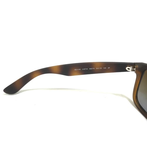 Ray-Ban 4165 Justin 865/T5 Havana Rubber Sonnenbrille Brown Gradient Polarized - Bild 6 von 6