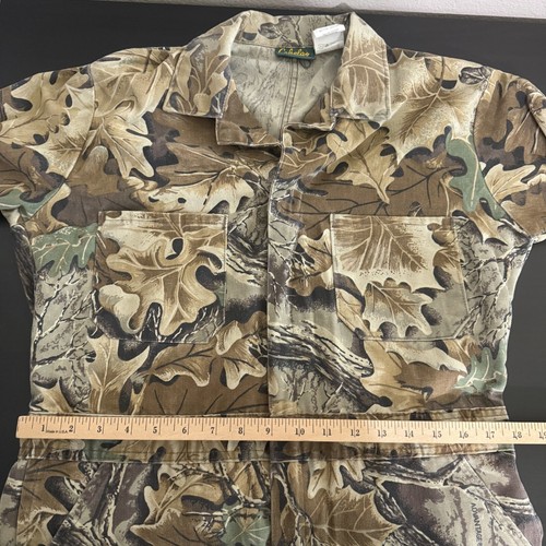 Cabela's Hunting Coveralls Mens Medium Brown Camouflage Pockets Trekking Outdoor - Picture 13 of 16