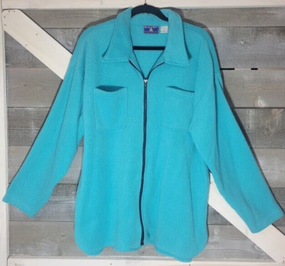 Bugle Boy Snow Fleece Zip Up  Size XL - Color: TEAL