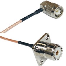 RG316 TNC Male Angle to UHF Female Flange RF Cable Rapid-SHIP LOT