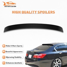 Fits 2013-2017 Honda Accord 9th Gen 4 Door Black Roof Wing Spoiler Visor