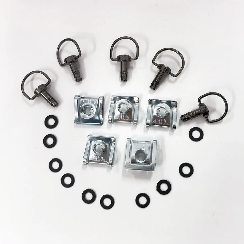 Universal Race Fasteners Quick Release 1/4 Turn Fairing 17mm D-Ring Bolt 5 Sets - Image 2 of 4