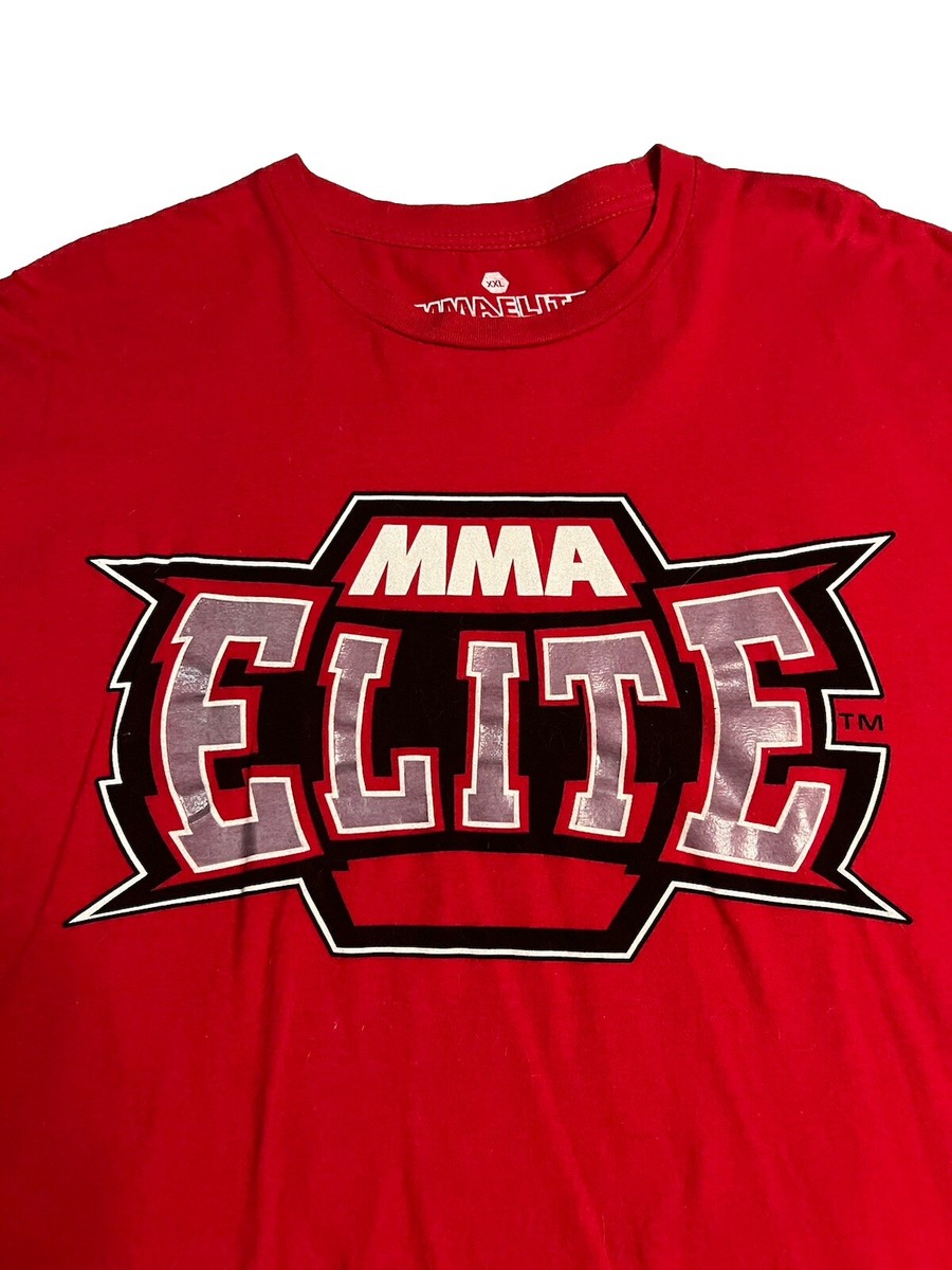 MMA Elite T-Shirt Men's Sz 2XL Red Fighting UFC Retro Y2K