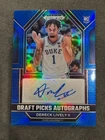 DERECK LIVELY II Duke 2023-24 Panini Prizm Draft Picks BLUE PRIZM Auto # 21/125