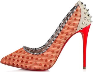 neon louboutin heels