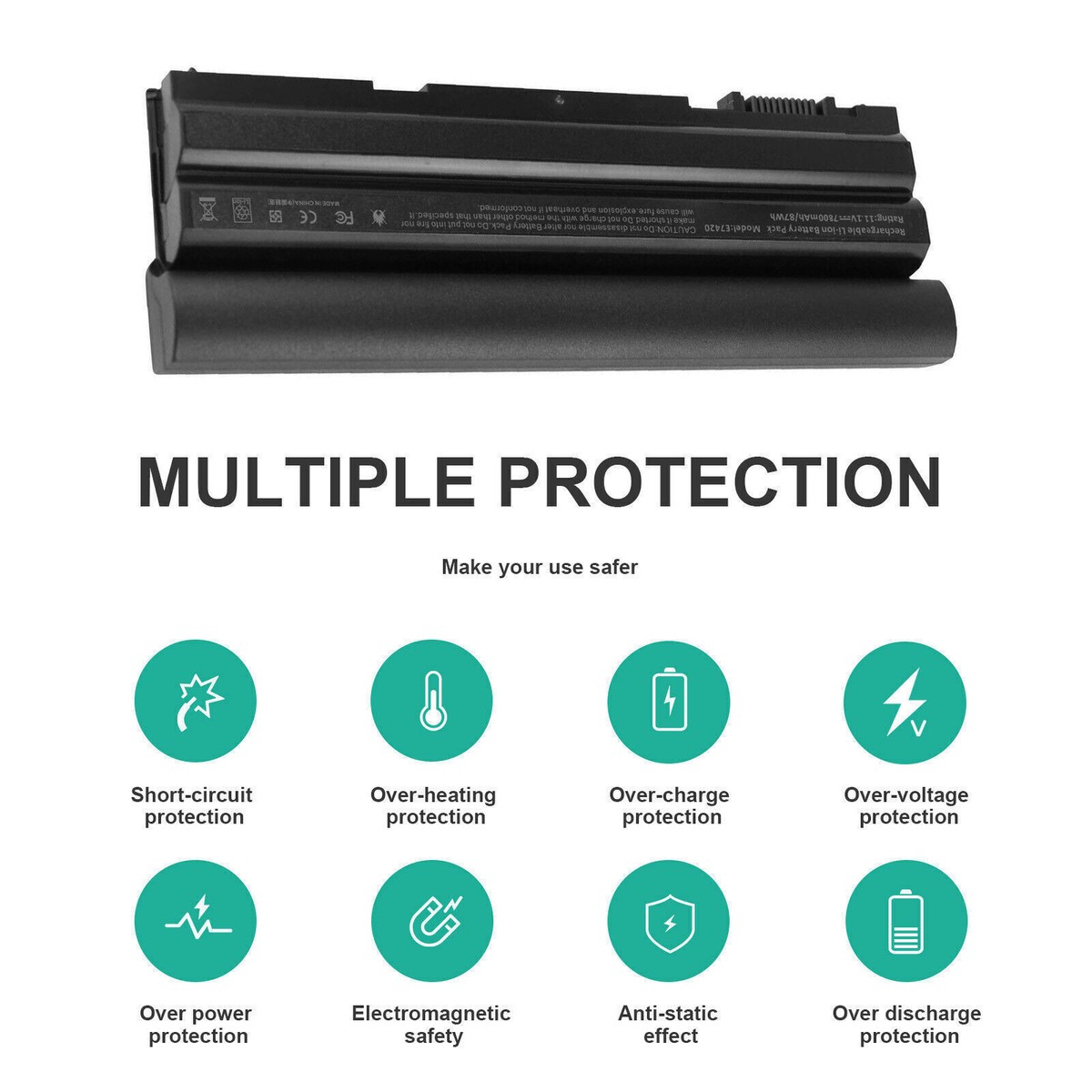Batteria T54FJ 60Wh 11.1V 6 Celle Per Dell Latitude E6430 E6540 E6420 E6530 - Nuova - 2