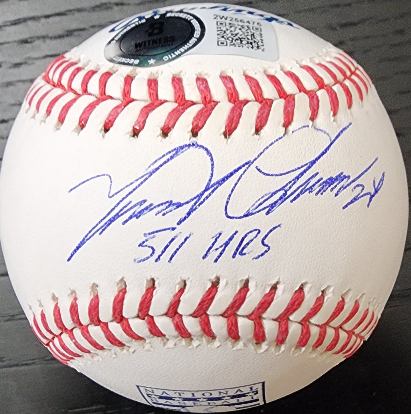 Miguel Cabrera Autographed HOF Baseball Inscribed 511 HRs Beckett COA
