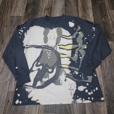Travis Scott Cactus Jack x KAWS x Fragment Long Sleeve T-Shirt Large Hip Hop