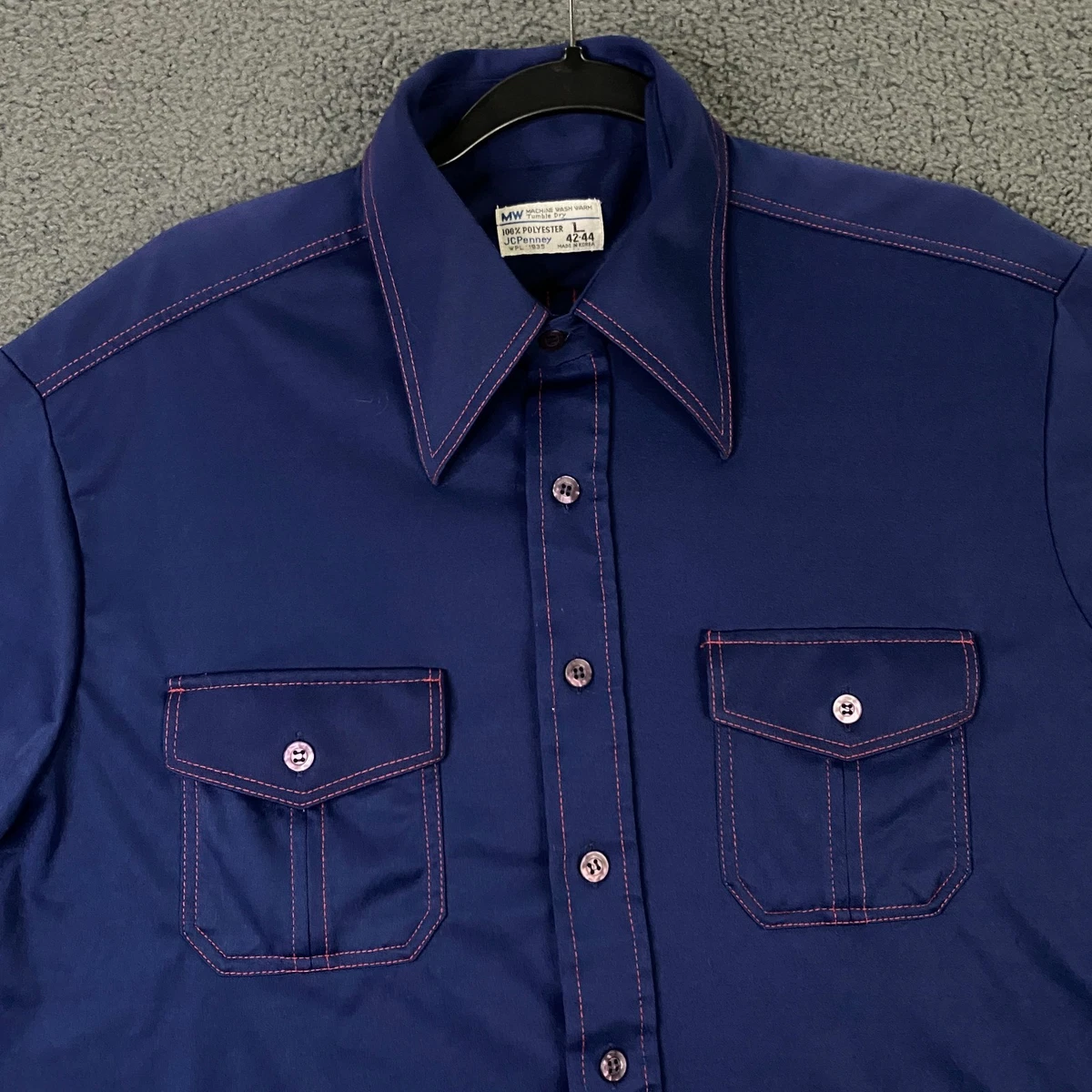 jcpenney fitted dress shirts Non-Iron Cotton Diagonal Stripe Dress Shirt