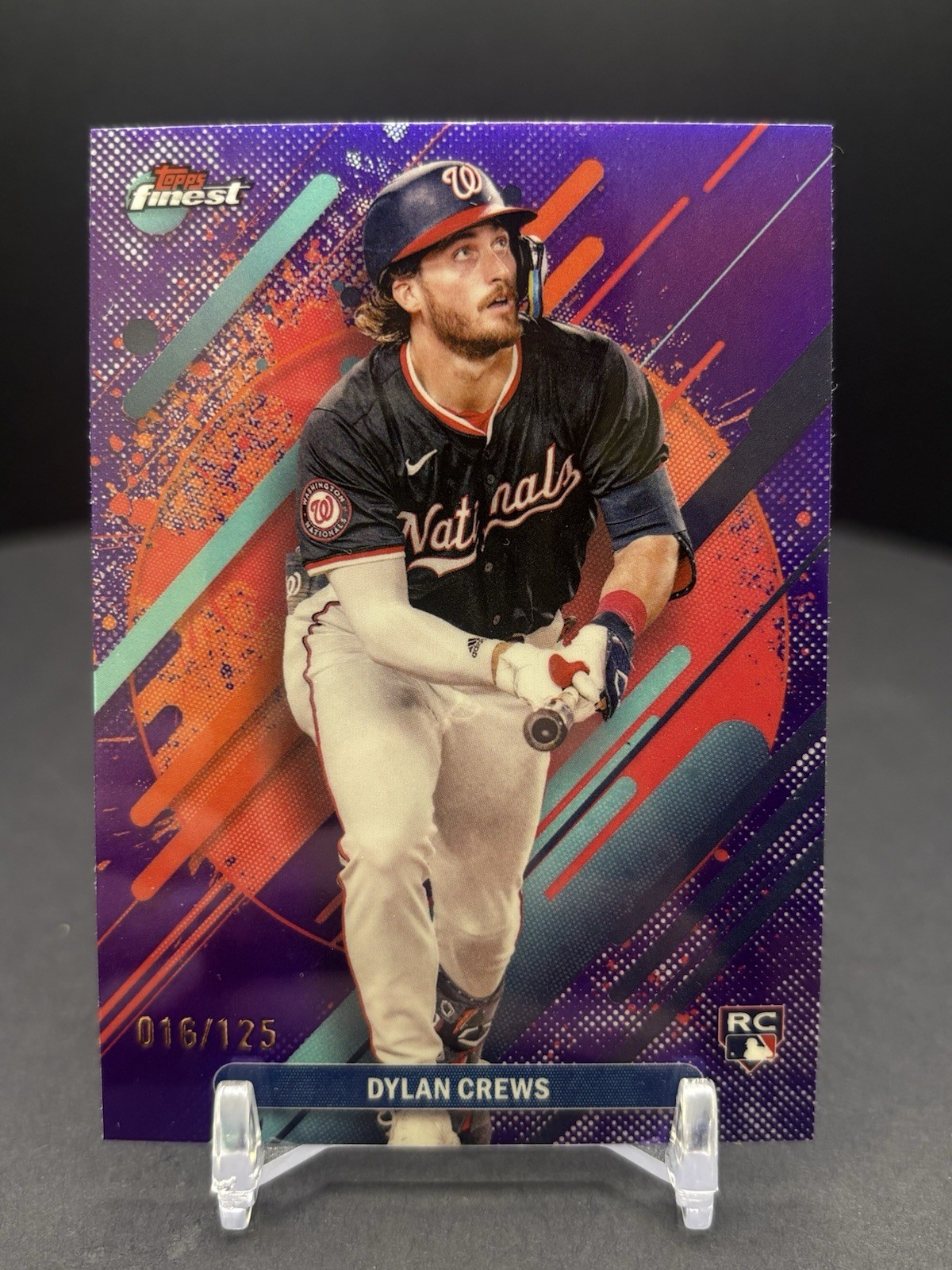 2025 Topps Finest - Rare Dylan Crews #280 Purple Refractor /125 (RC)