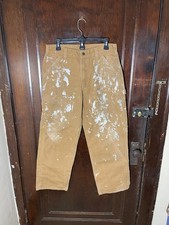 Carhartt Mens Brown Pants 32x30 Loose Canvas ...