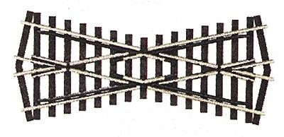Peco SL-93 HO/OO Code 100 24 Degree Short Streamline Insulfrog Crossing  (10)