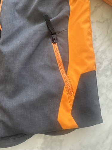 Spyder Jacket US Kid’s Size 14 Grey orange Ski Snowboard Winter Coat - Picture 6 of 12