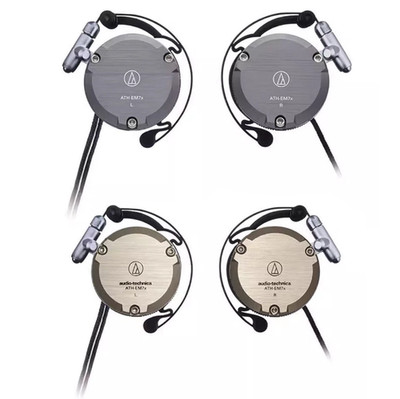 Original Audio-Technica ATH-EM7X Adjustable Aluminum Clip-On Headphones