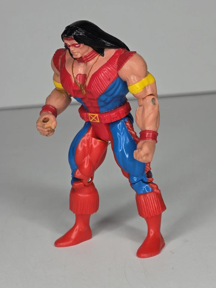 Figura de acción de colección 1994 Marvel ToyBiz Warpath X-Force X-Men 5" Foto 3 de 4