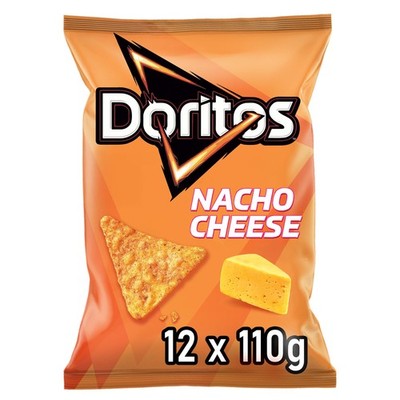 Nacho Cheese Tortilla Nachos mit Käse Geschmack  Herzhafter Snack zum Knabber...