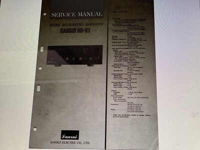 Sansui au-x1  Service  Manual Digital