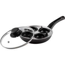CookClassic Non-Stick Egg Poacher Pan, 2 or 4 Cup Egg Poacher, 20 cm, UK Made