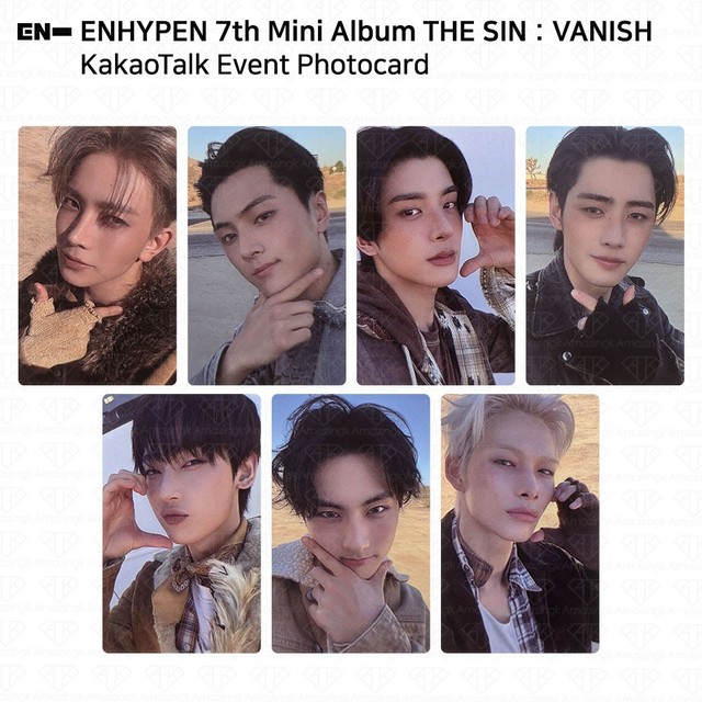 Enhypen 7th Mini Album The Sin : Vanish KakaoTalk Gift Photocard KPOP K-POP