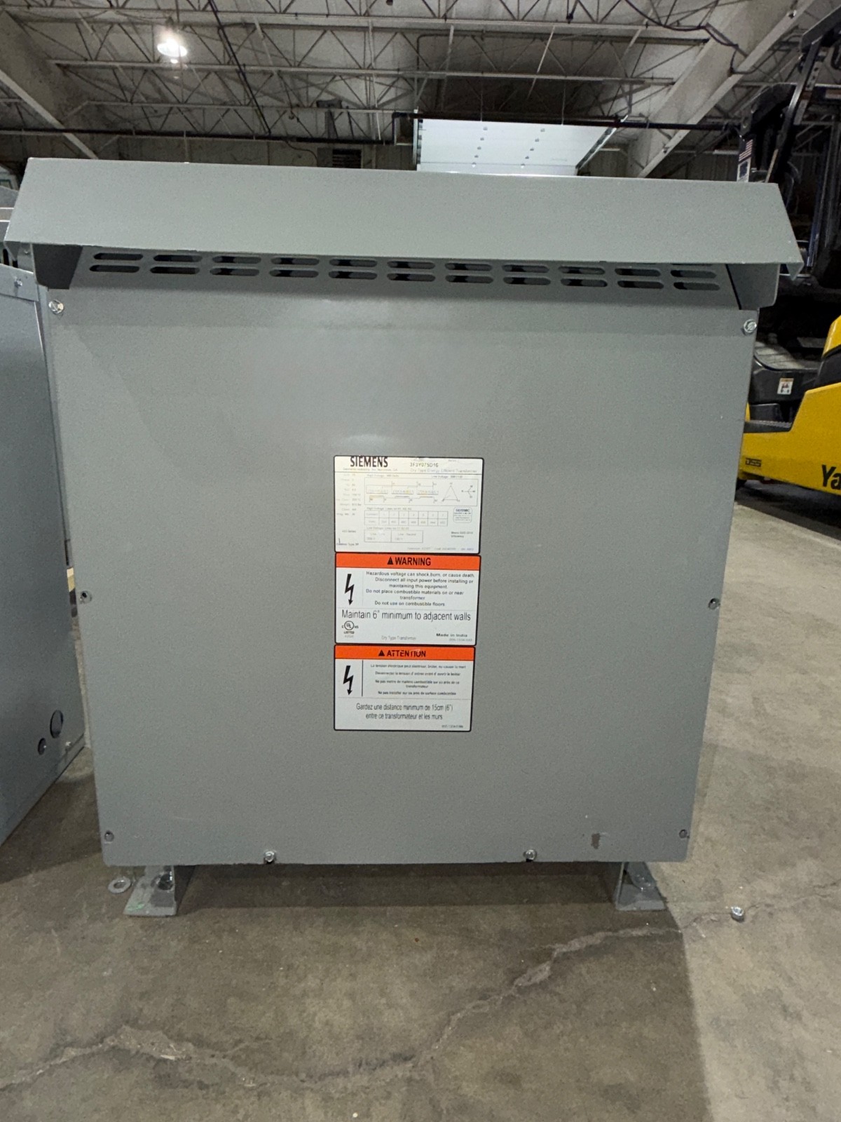 3R Siemens 75kva Transformer 3 Phase 480v-208v/120v 460v 440v 220v 230 DELTA WYE