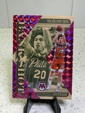 Panini 2024-25 Mosaic Bank Shot Pink Mosaic Prizm Rookie #15 /149 McCain 76ers