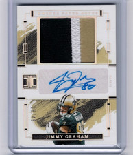 2024 Panini Impeccable Jimmy Graham Immense Patch Auto Silver #'ed 18/49