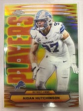 Aidan Hutchinson 2025 Topps Chrome Football #PP-38 Refractor Power Players