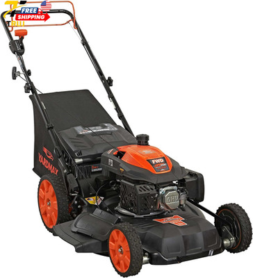 Gas Walk Behind Self Propelled Lawn Mower 3-in-1 22 in 201cc Select PACE 6 Speed